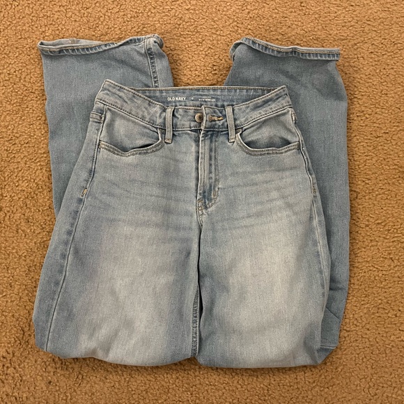 Old Navy highrise wide legged blue jeans - Picture 1 of 3